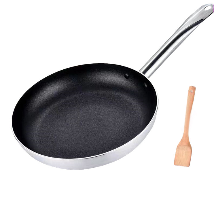 Экологичная круглая сковорода с антипригарным покрытием и логотипом, с крышкой Экологичная круглая сковорода с антипригарным покрытием и логотипом, с крышкой