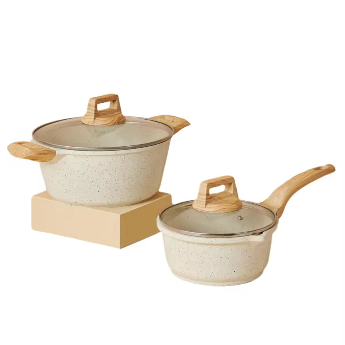 Наборы кастрюль для супа с антипригарным покрытием и индивидуальным логотипом с ручкой