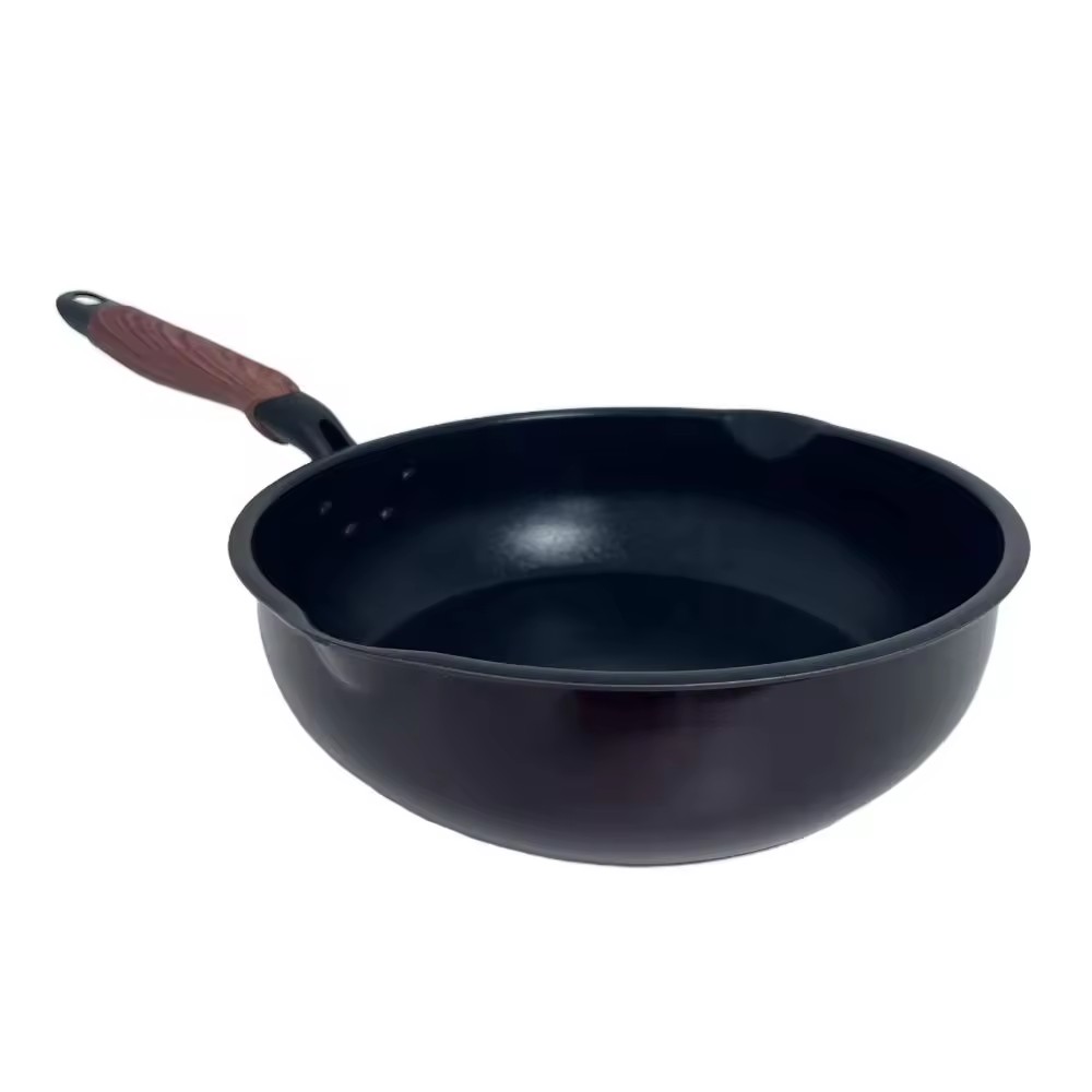 Открытый ресторан Кухня 20/24/28см Алюминиевые круглые сковороды для жарки